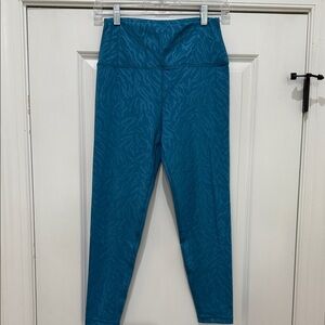 Teal leggings worn once